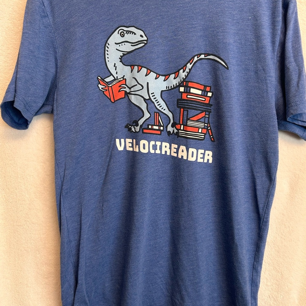 American Apparel Blue Velocireader Reptile Tee
